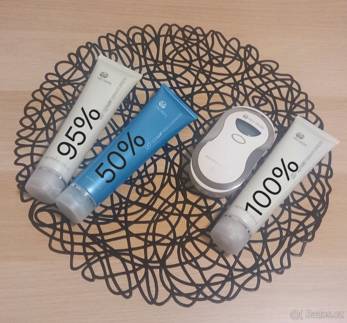 Galvanická žehlička na tělo+krémy