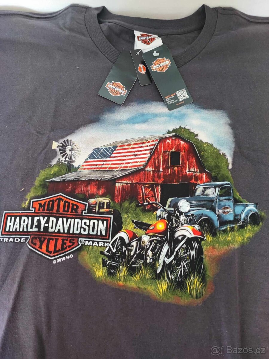 Pánské triko Harley Davidson 5XL nové více vzorů