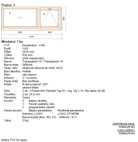 Dřevěná okna + dřevěné vstupní dveře