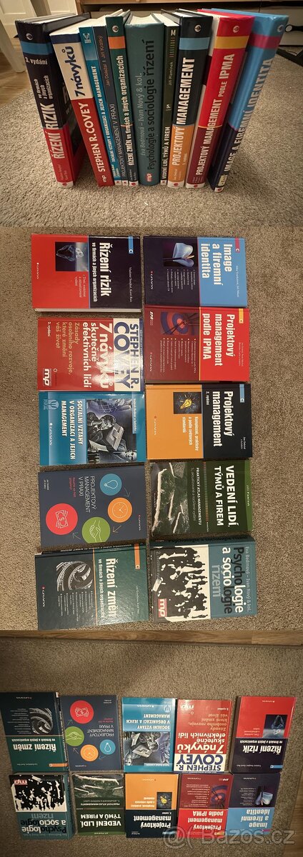 Set 10 manažerských / MBA knih – projektové řízení, změny, l