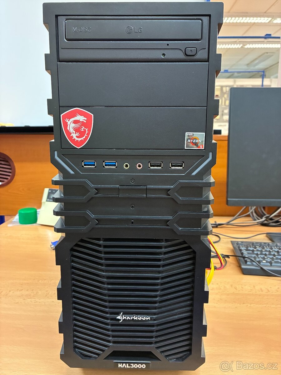 Herní PC – Ryzen 5 3600, GTX 1650 SUPER, 8GB RAM, 250GB SSD