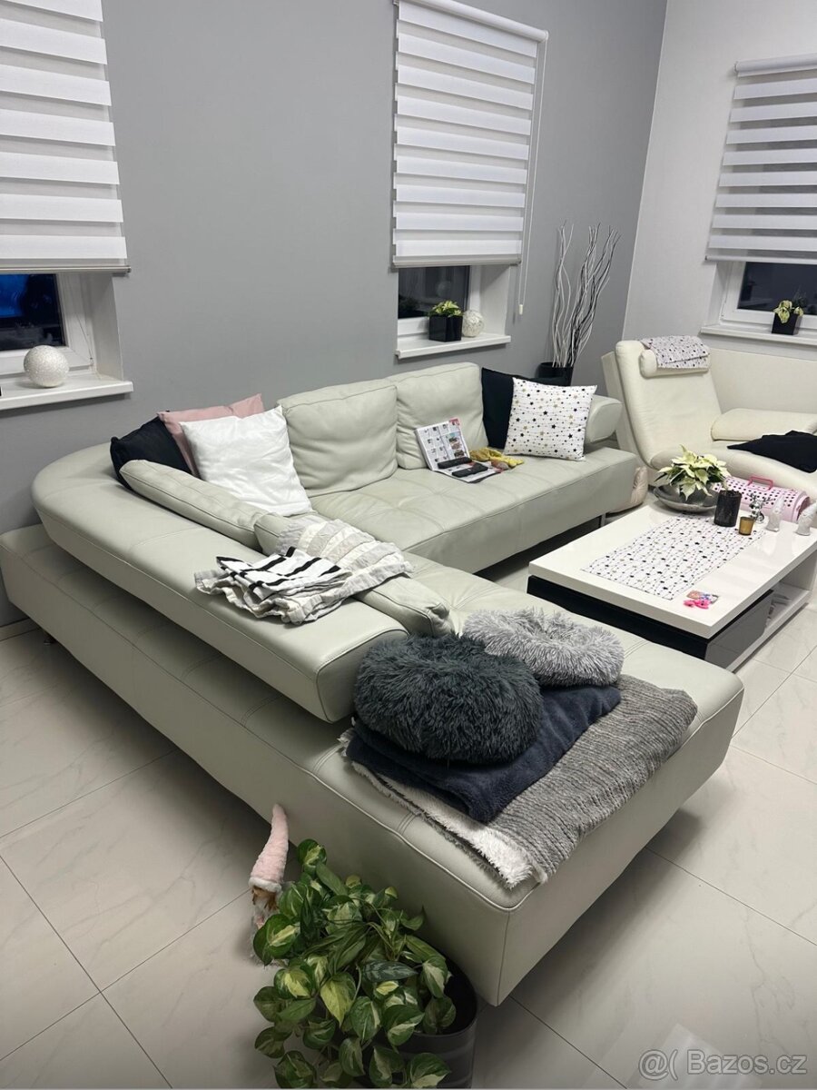 Prodám LUXUSNÍ koženou sedací soupravu