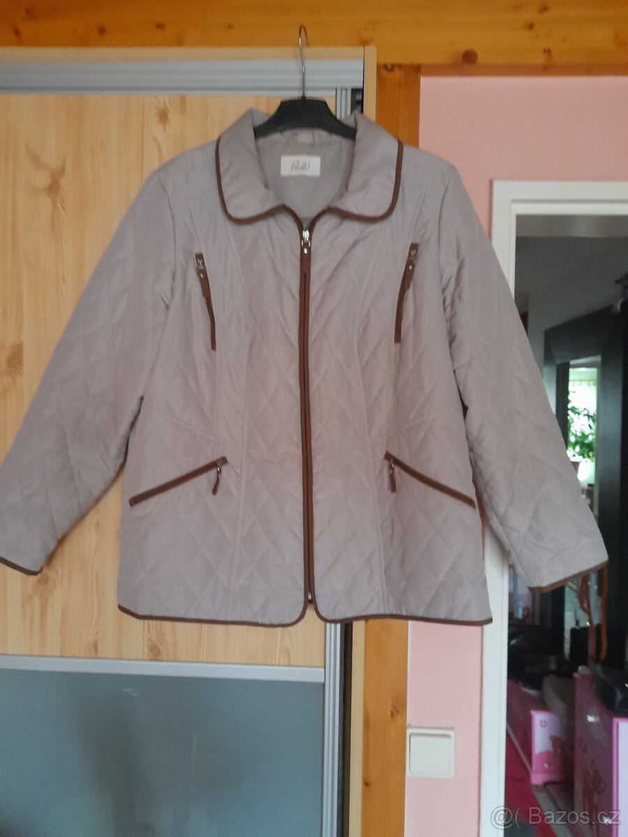 Bunda béžová podzimní