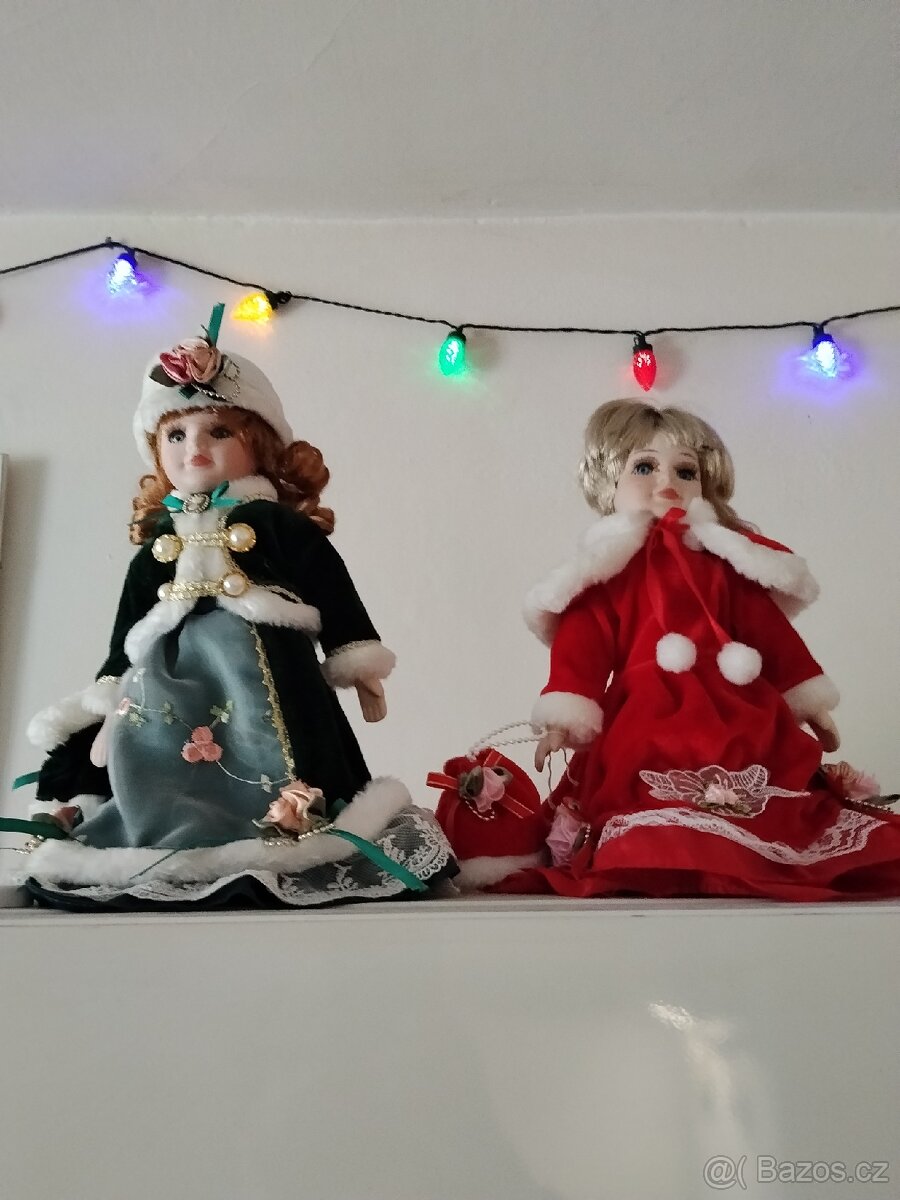 Prodej keramických panenek.