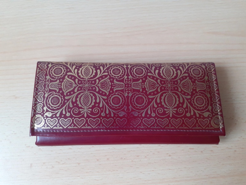 Dámská peněženka zlato-červená