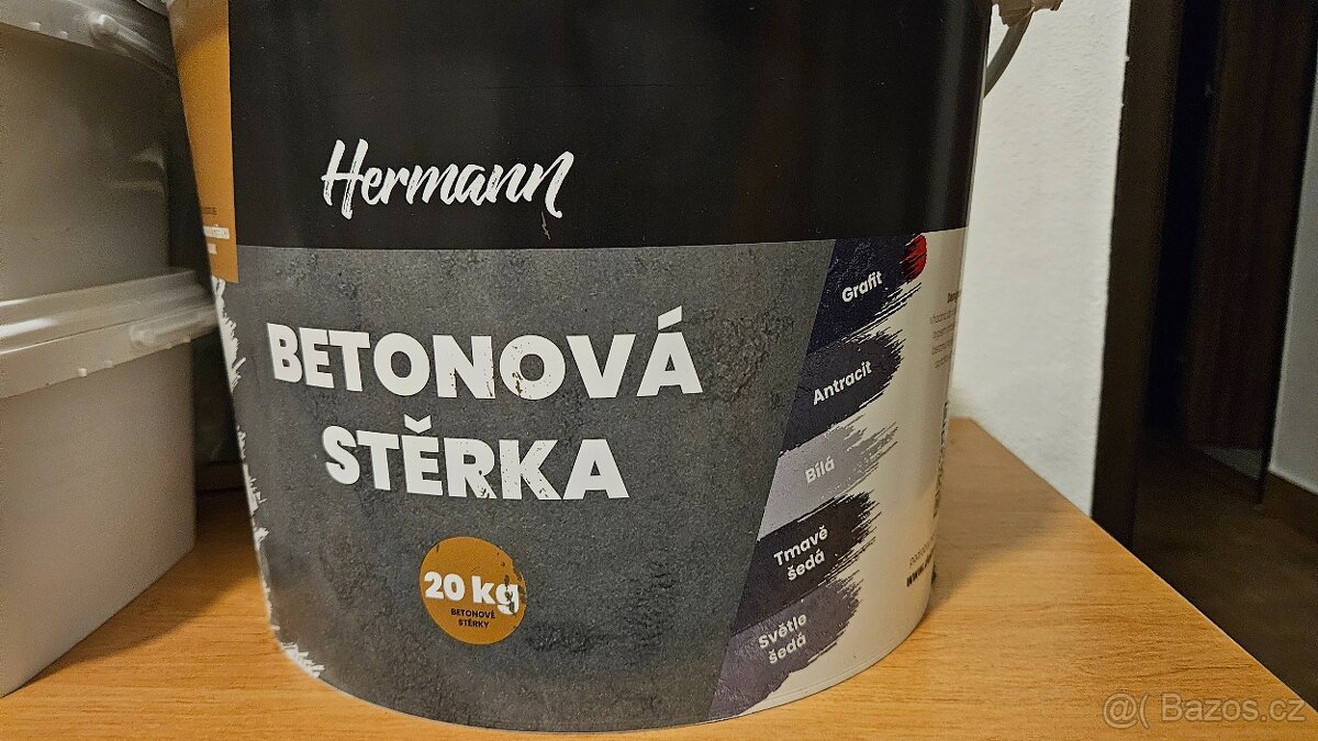 Betonová stěrka Hermann Grafit