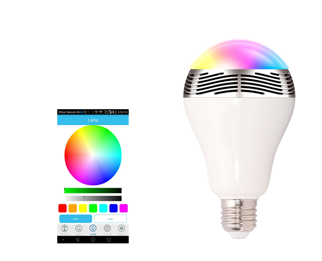 Bluetooth smart LED žárovka typ BL-05 s reprodutorem