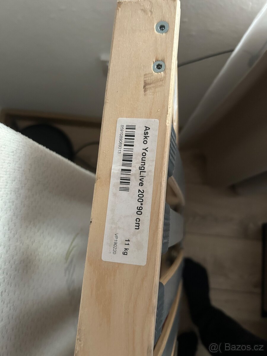 Matrace z paměťové pěny + rošt 2x.