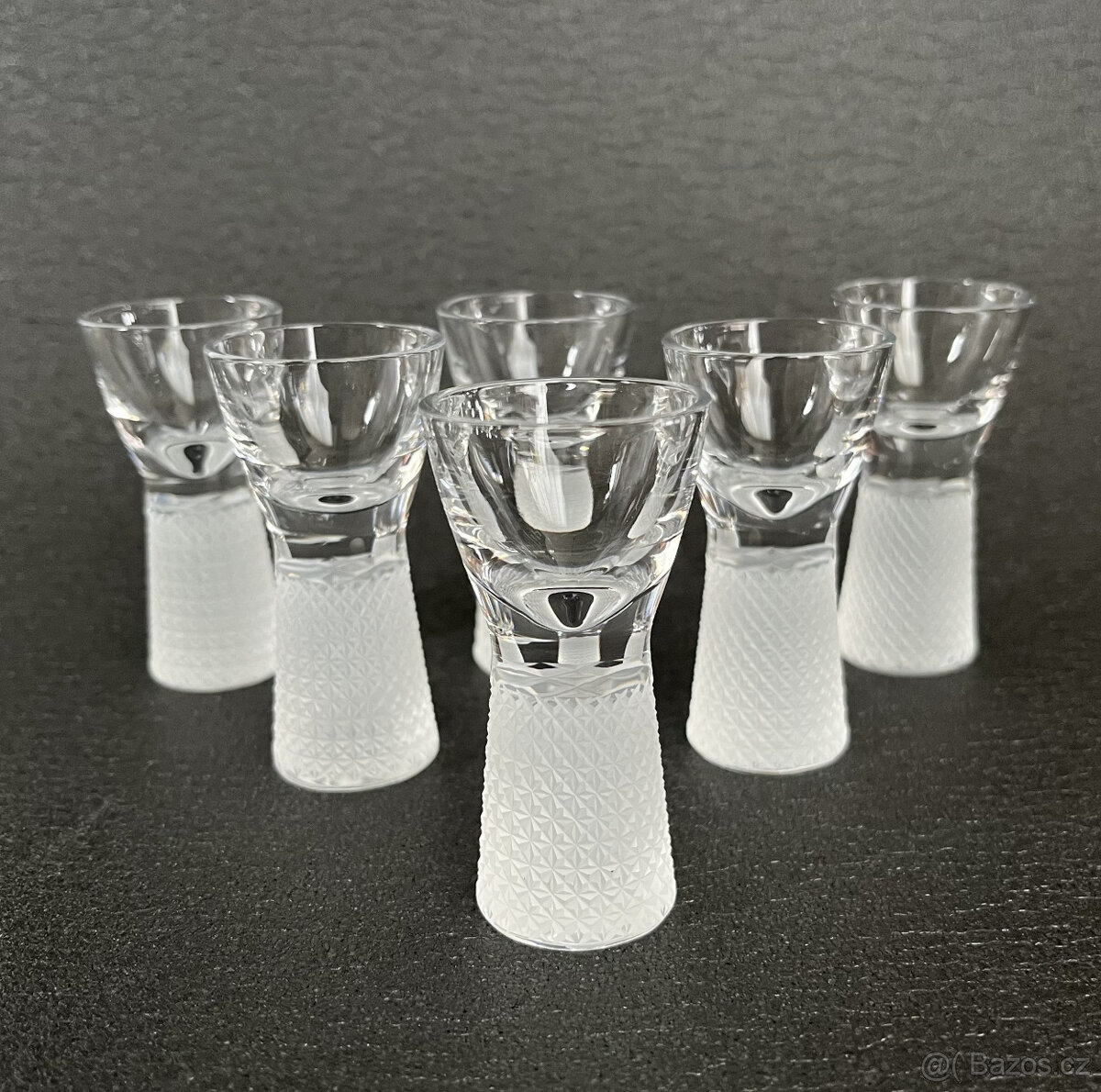 BOMMA 6x křišťálový panák 10ml, František Vízner
