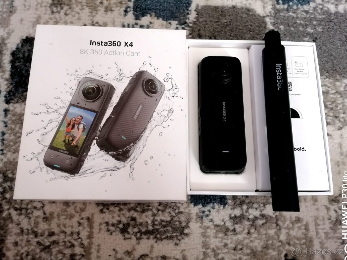 Insta 360 X4 360 kamera + selfie tyc