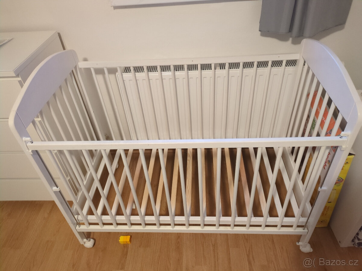 Dětská postýlka Puppolina, bílá