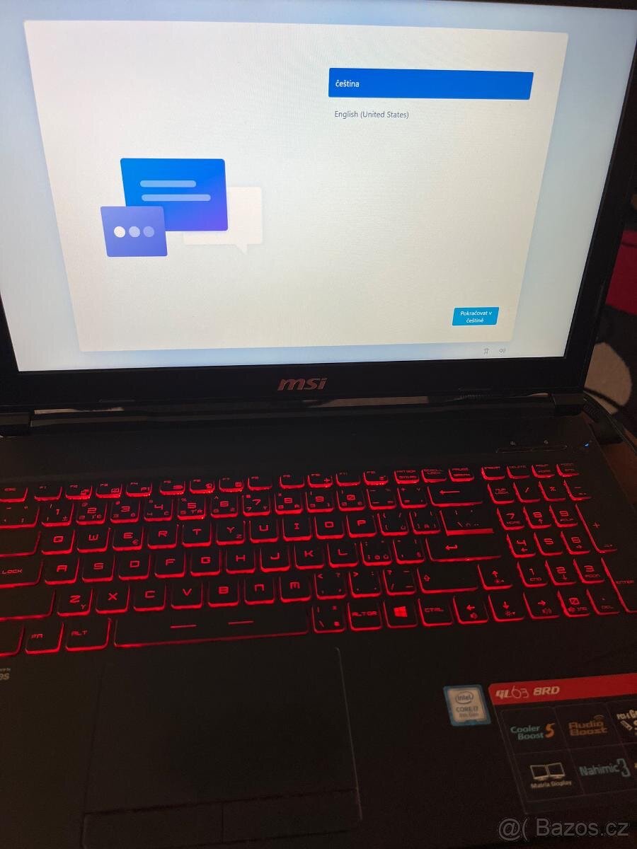 Herní notebook MSI GL63 8RD