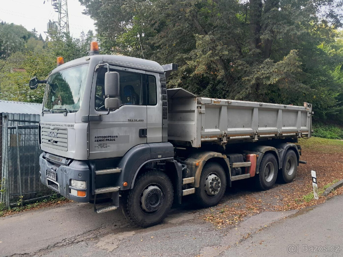 MAN TGA 35.400 sklápěč 8x6, traktor