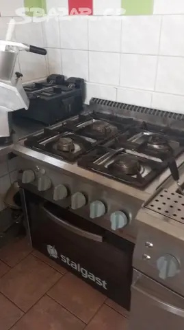 Starglas sporák nerez + trouba gastro