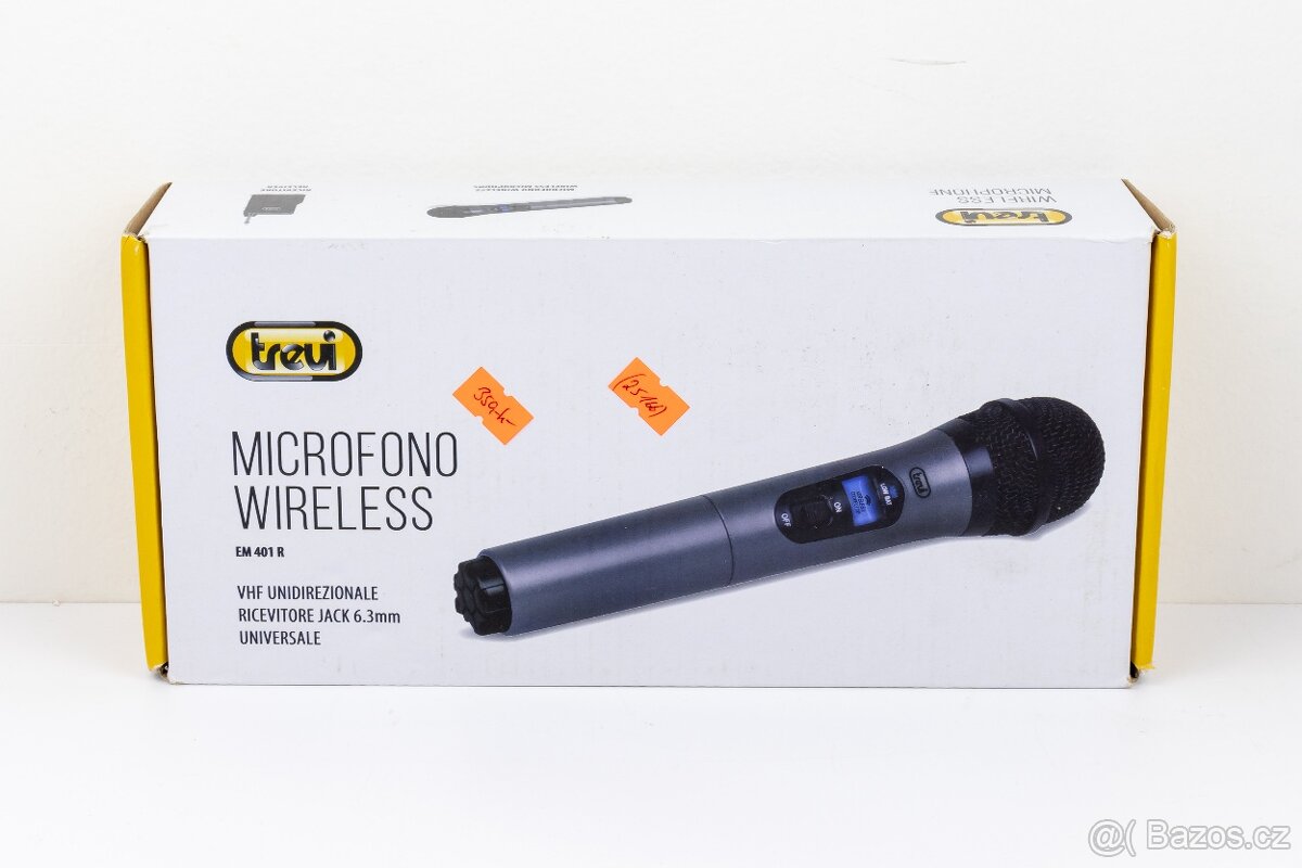 Bezdrátový dynamický mikrofon Trevi EM 401 R