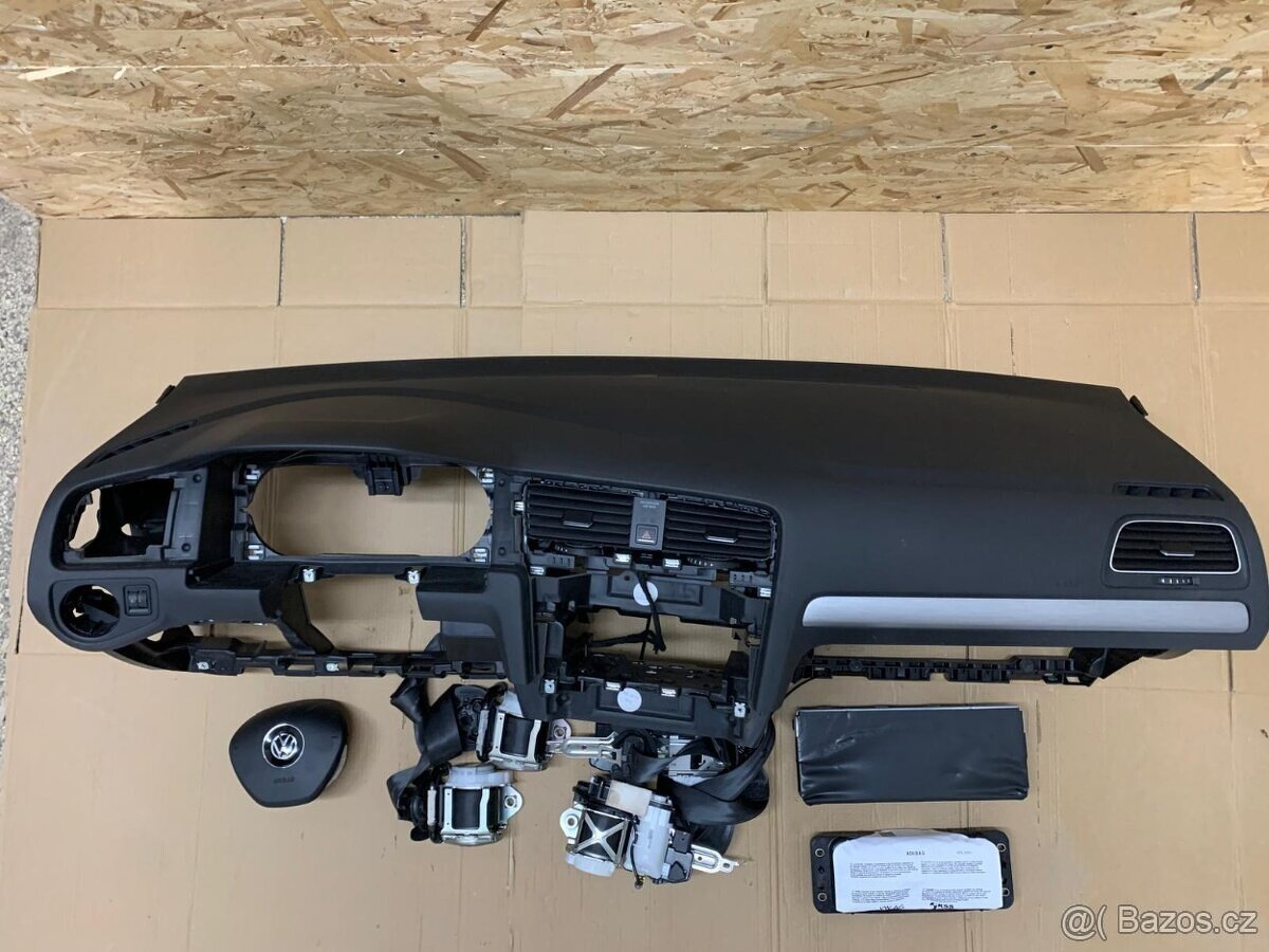 Airbagová sada Volkswagen golf 7 s originální deskou
