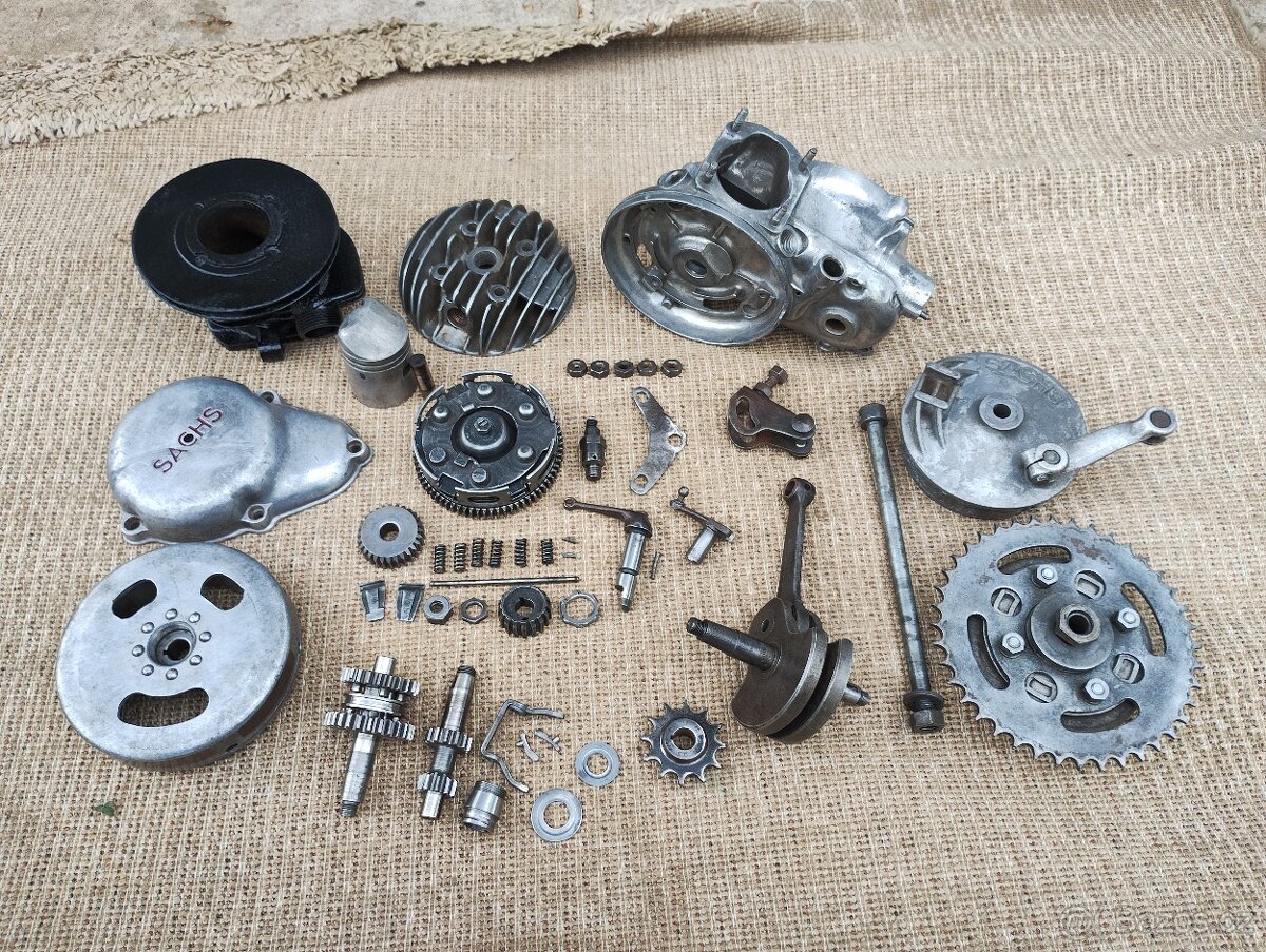 Prodám díly motoru Fichtel & Sachs 98 Wanderer, DKV, NSU