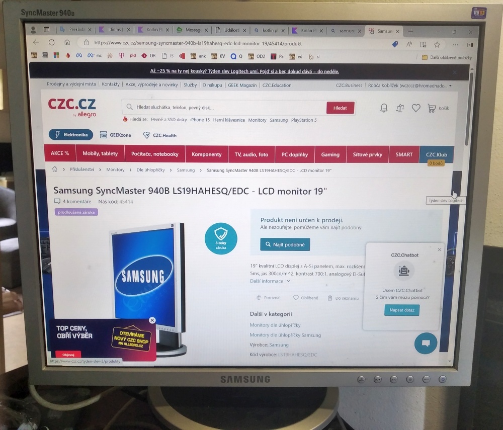 monitor LCD otočný 19" Samsung