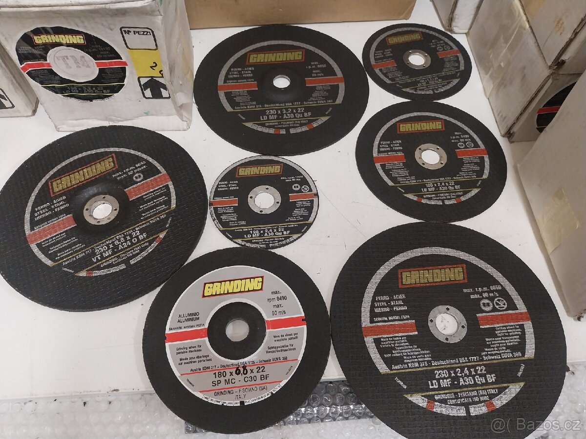 GRINDING řezné a brusné kotouče na kov.