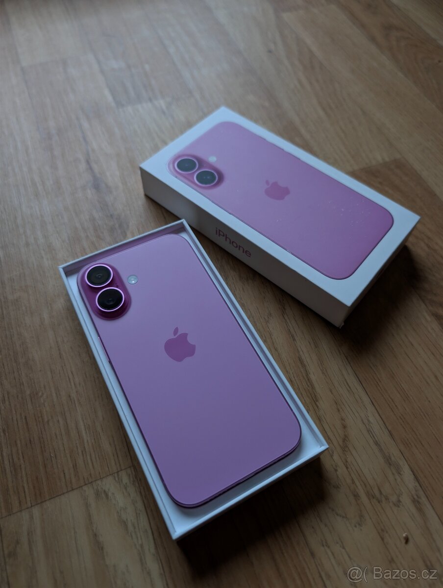 Apple iPhone 16 256GB růžový