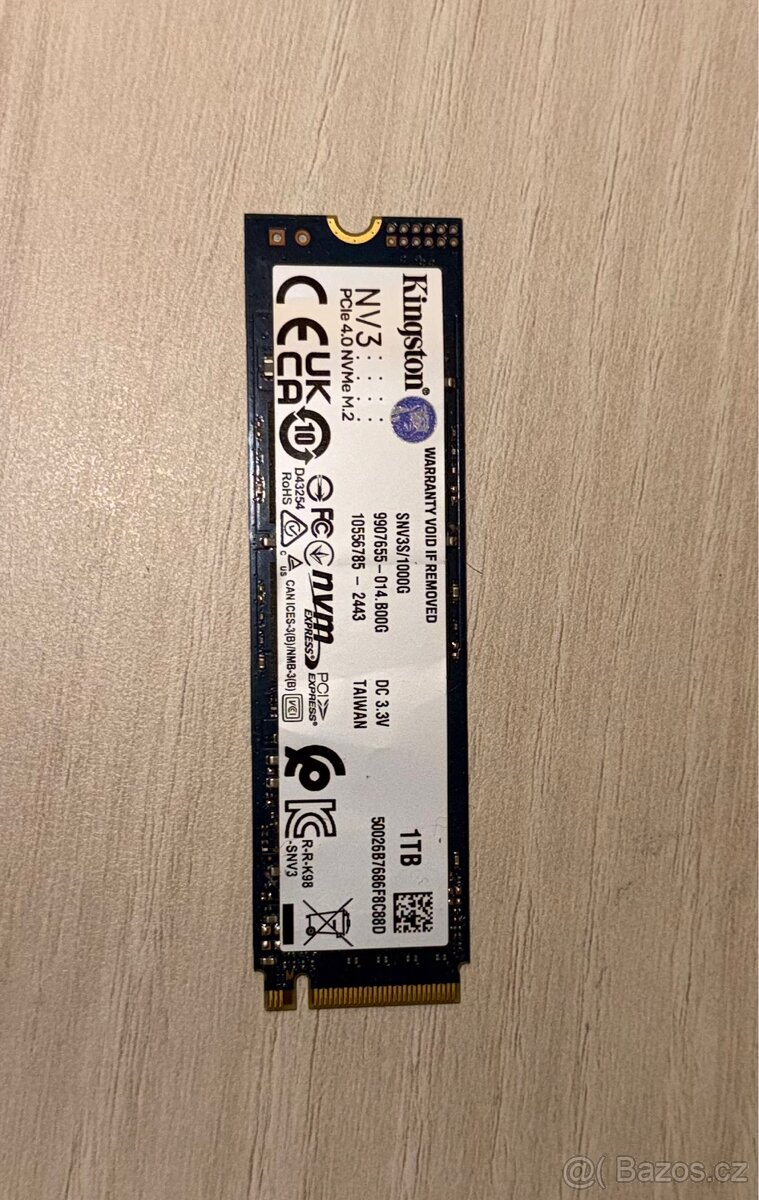 Kingston NV3 1TB M.2 NVMe SSD