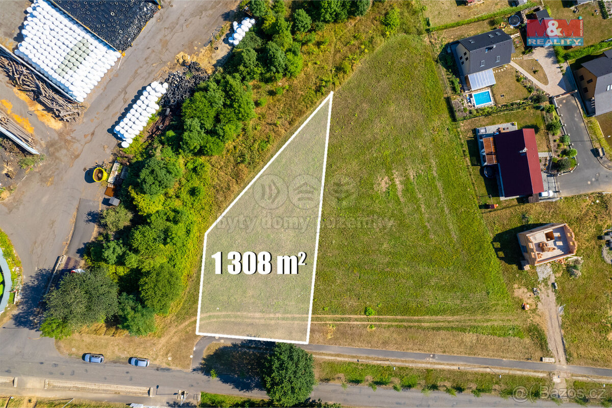 Prodej pozemku k bydlení, 1308 m², Malšovice
