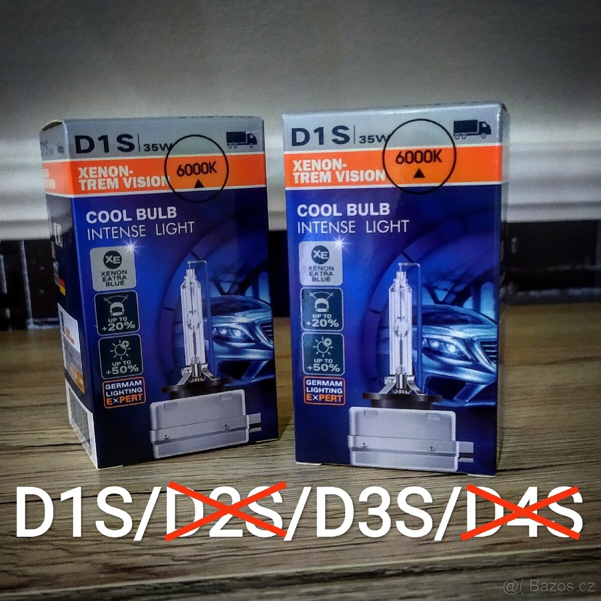 Nové Xenon D1S / D3S sada 2ks 6000K + LED T10