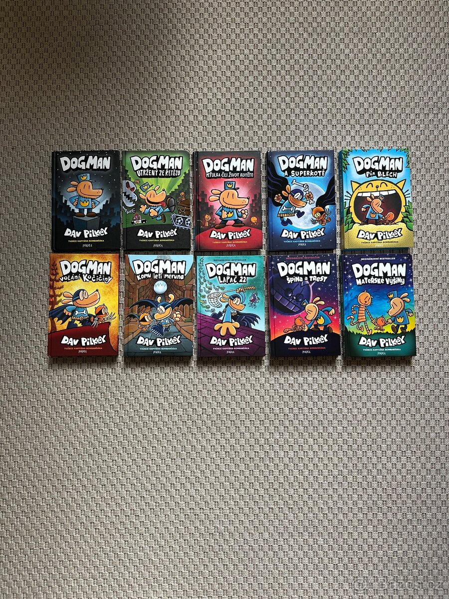 Kompletní série Dogman knih Dav Pilkey v CZ jazyce