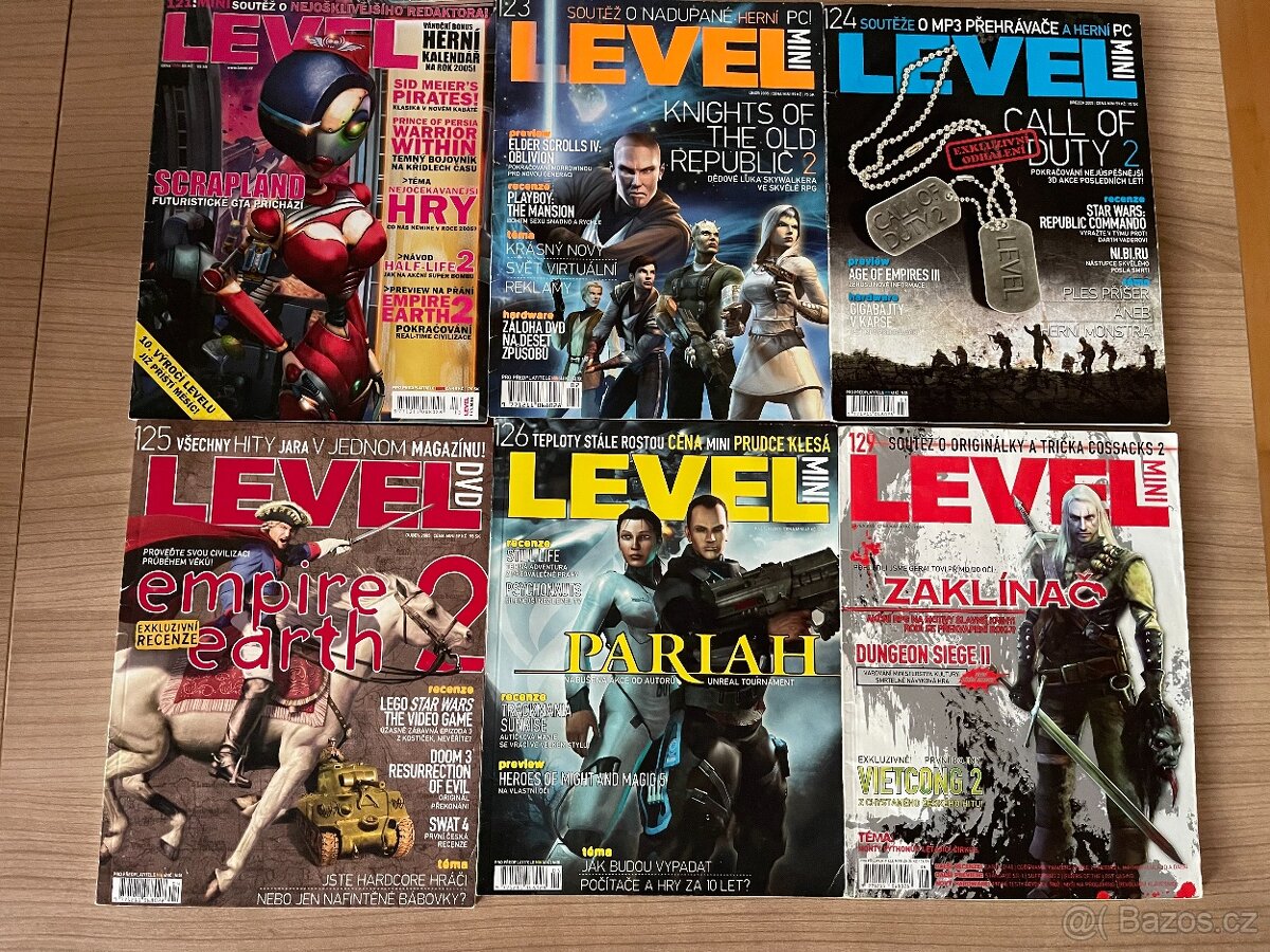 Unikátní sbírka časopisu LEVEL(34 čísel, mini verze)
