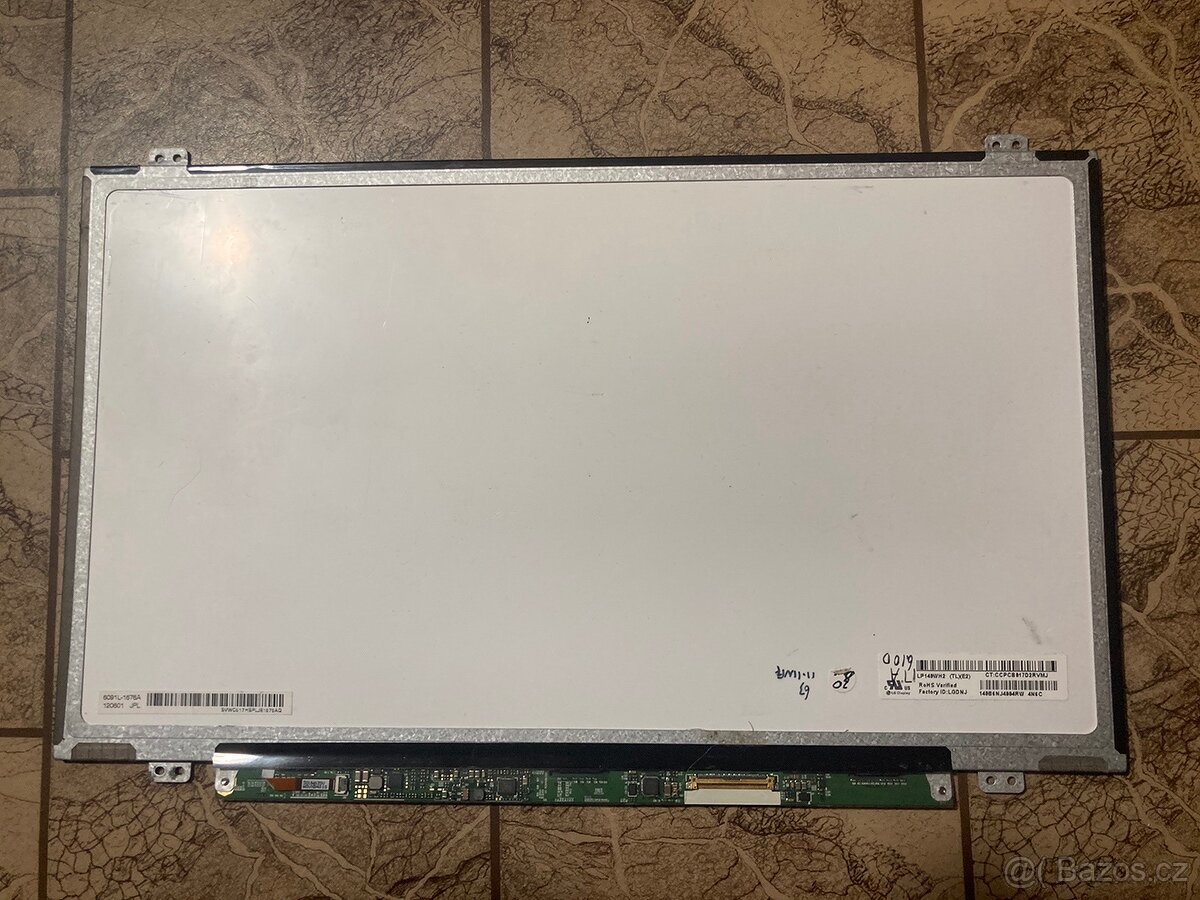 P: 14" LCD displej do notebooku 1366 x 768 LG LP140WH2 TLXE