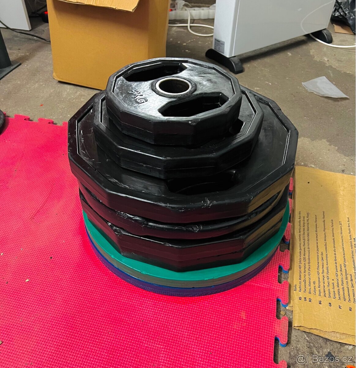 Profi pogumované kotouče - 50mm - Celkem až 130kg