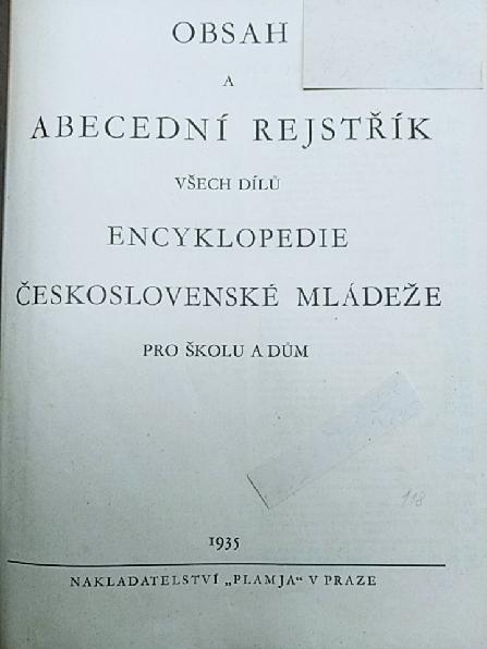 Prodám encyklopedii čsl. mládeže