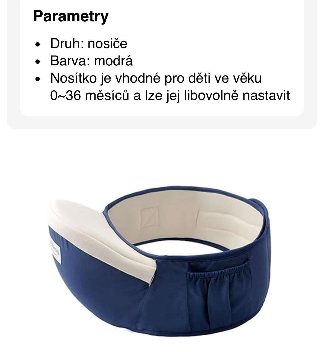 Nosítko ERFGT modré pro děti