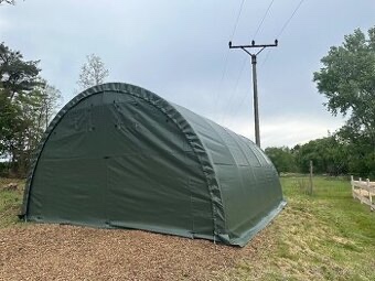 Prodám novou plachtovou halu o rozměrech 6,1 × 9,15 × 3,66 m
