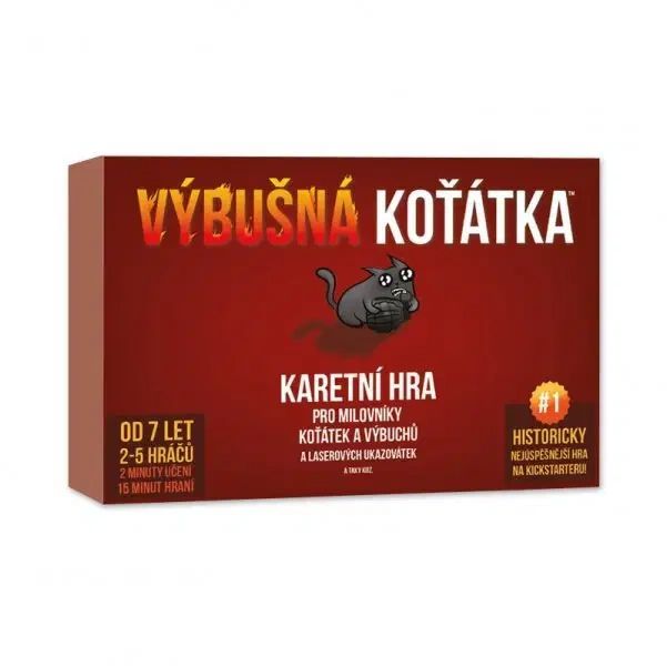 Společenská desková stolní hra Výbušná koťátka
