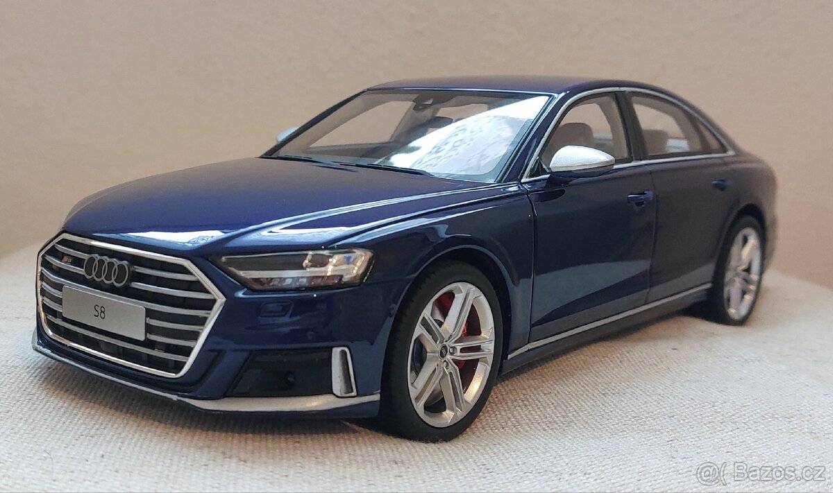 Model Audi S8 2020 Navarra Blau, 1:18 GT Spirit (GT313)
