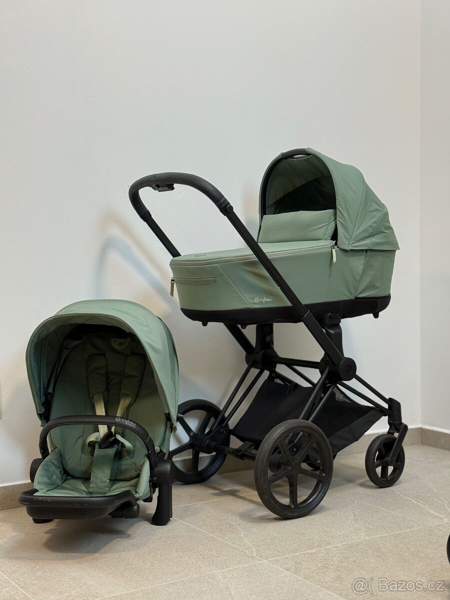 CYBEX PRIAM Matt black/Leaf Green