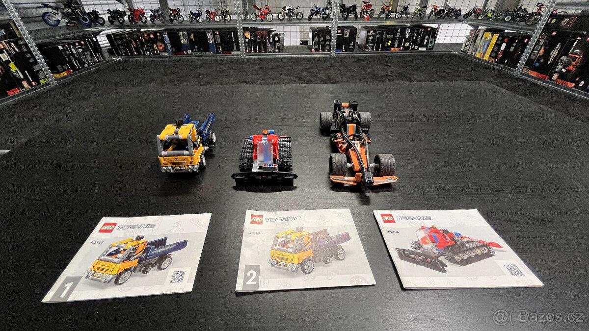 [ JIŽ DAROVÁNO ] zdarma 3x LEGO technic mini modely