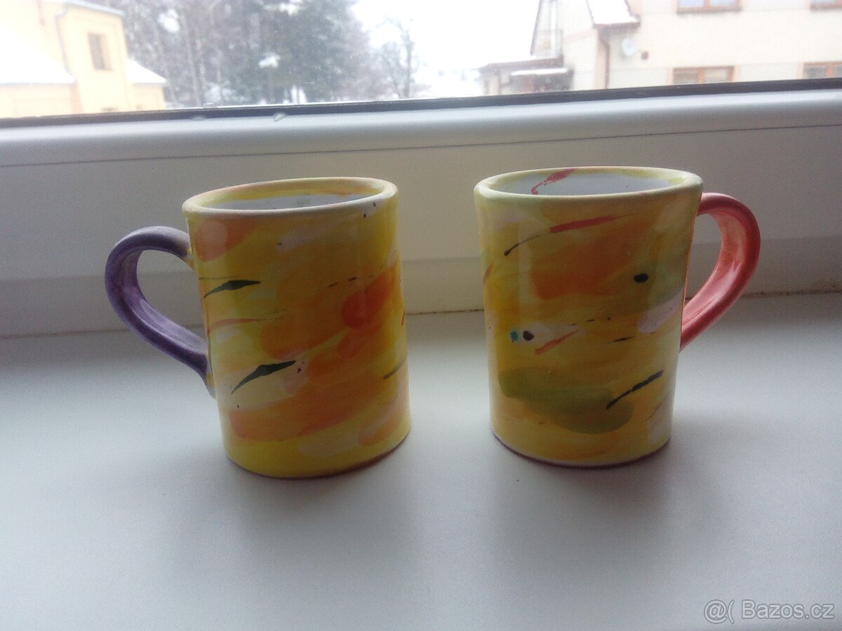 2 ks nový keramický hrnek, cena za oba