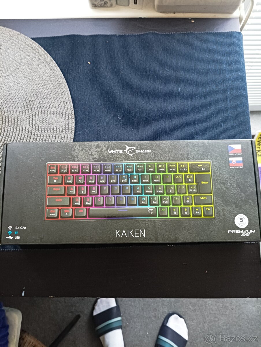 Herní klavesni White shark