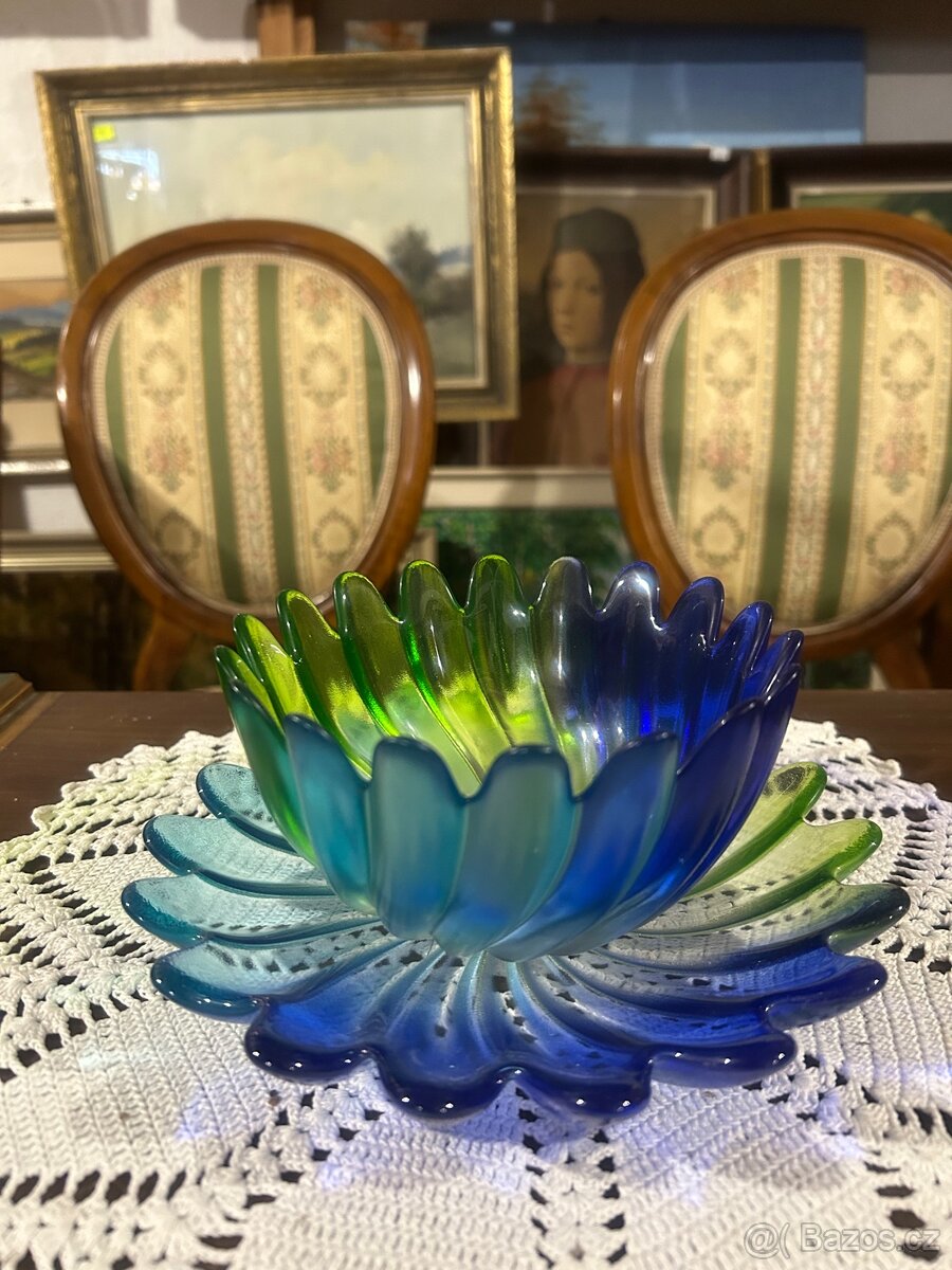 Vintage Waltherglas mísa a talířek