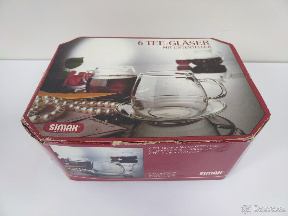 Skleněná sada na čaj