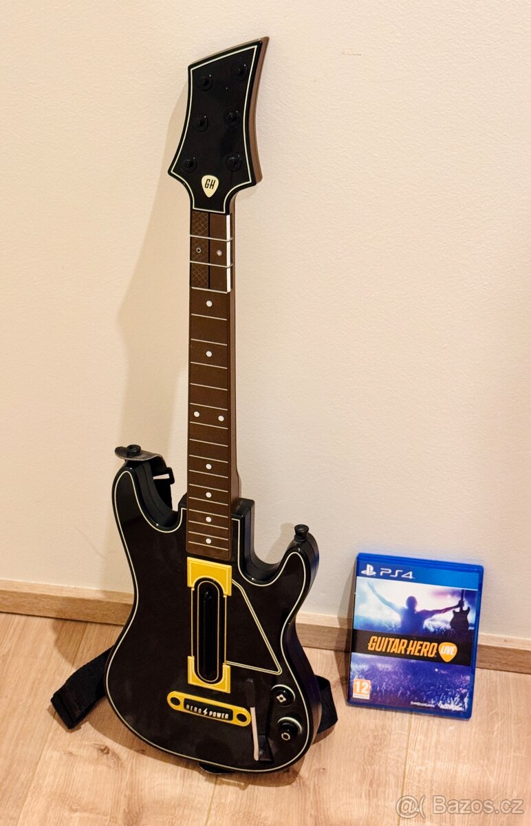 Prodám Guitar Hero Live + kytara pro Playstation 4