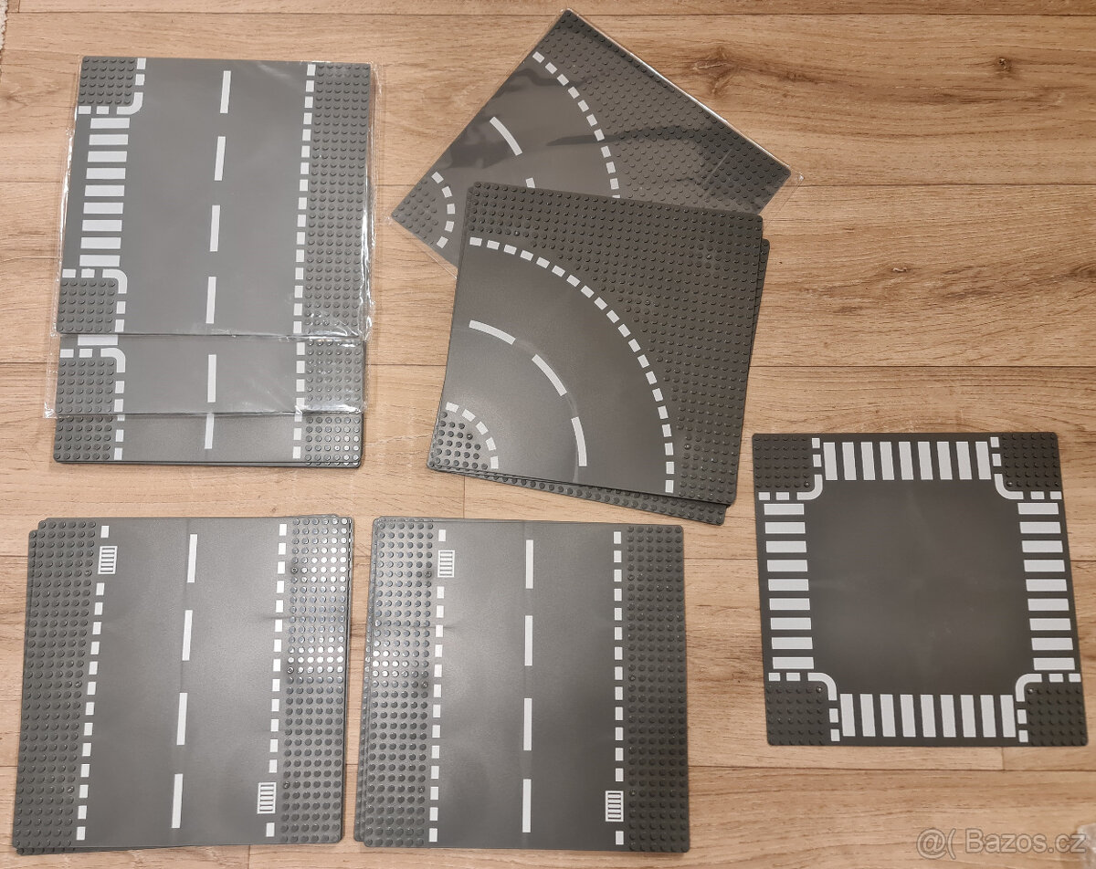 Eco City Lego cesty / křižovatky / silnice / zatáčky