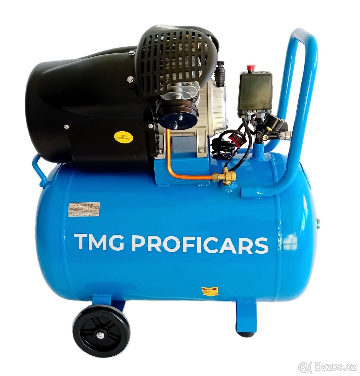 Vzduchový dvoupístový kompresor 100L,“V“