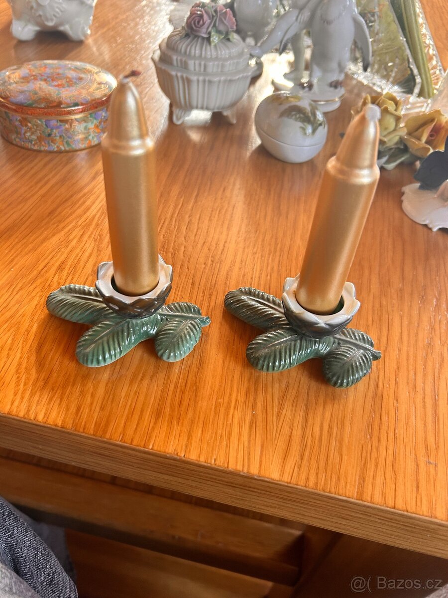2 starožitné svícny Rosenthal