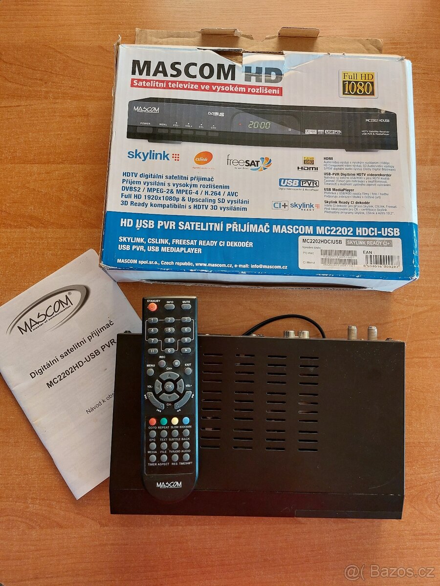 Satelitní přijímač Mascom MC 2202 HDCI