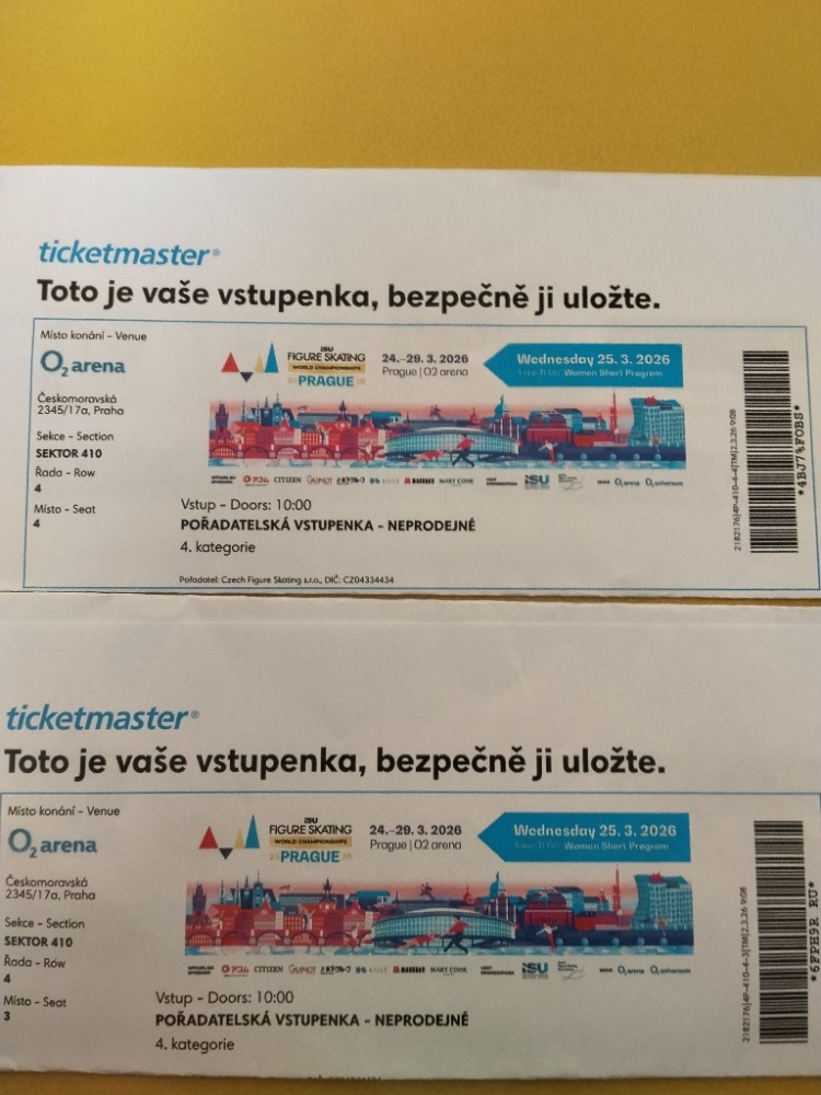 MS v krasobruslení - Krátký program žen středa 25.3.