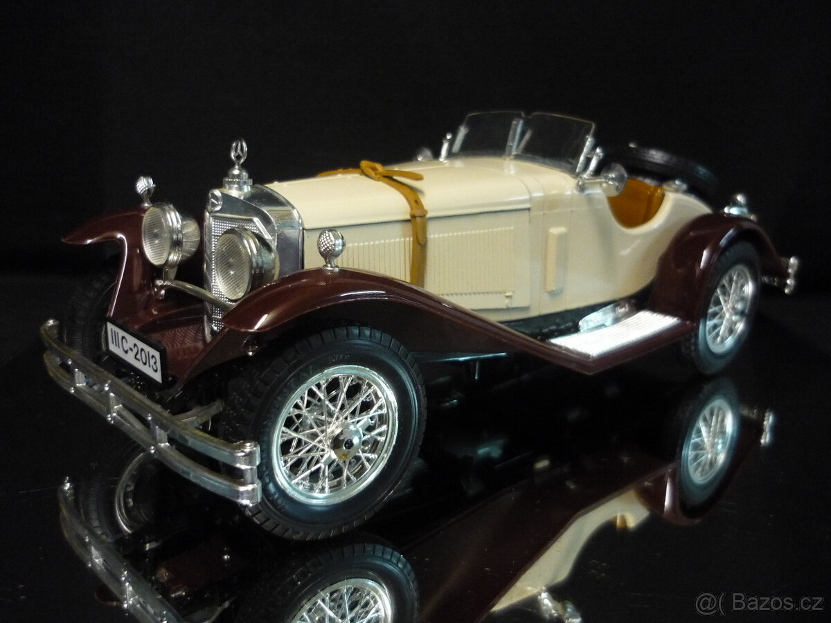 Mercedes Benz SSK krémový Bburago 1/18