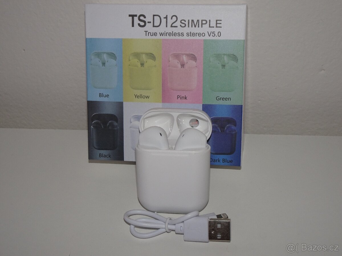 Bezdrátová sluchátka TS D12 - NOVÁ